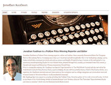 Tablet Screenshot of jonathankaufman.org